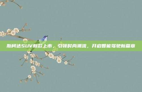斯柯达SUV新款上市，引领时尚潮流，开启智能驾驶新篇章