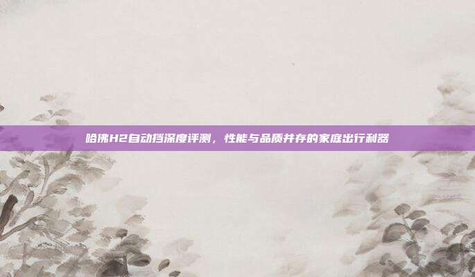 哈佛H2自动挡深度评测，性能与品质并存的家庭出行利器
