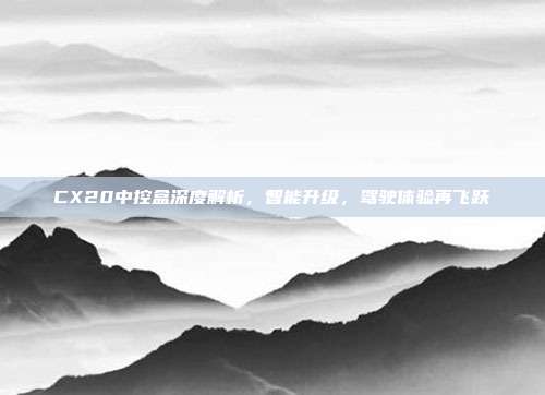 CX20中控盒深度解析，智能升级，驾驶体验再飞跃