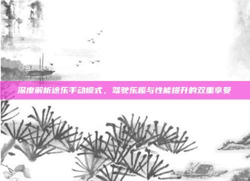 深度解析途乐手动模式，驾驶乐趣与性能提升的双重享受