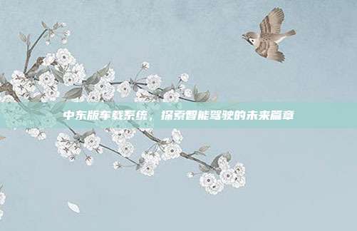 中东版车载系统，探索智能驾驶的未来篇章