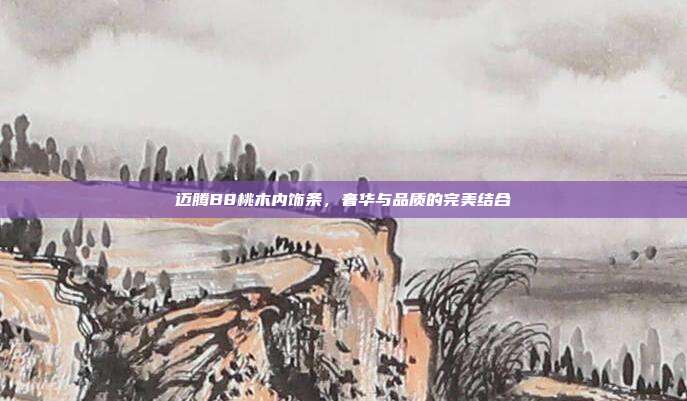迈腾B8桃木内饰条，奢华与品质的完美结合