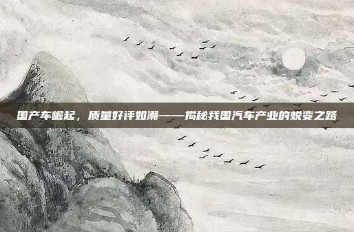 国产车崛起，质量好评如潮——揭秘我国汽车产业的蜕变之路