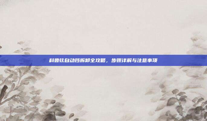 科鲁兹自动挡拆卸全攻略，步骤详解与注意事项