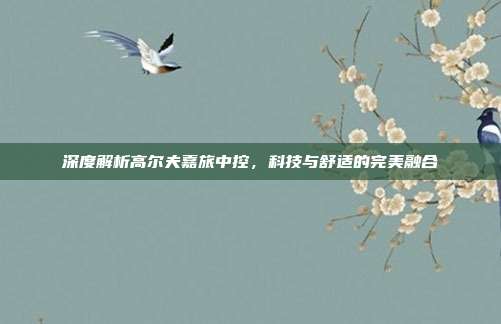 深度解析高尔夫嘉旅中控，科技与舒适的完美融合
