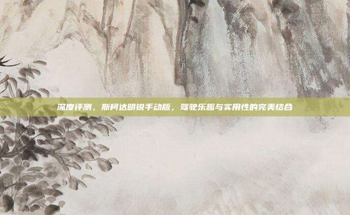 深度评测，斯柯达明锐手动版，驾驶乐趣与实用性的完美结合