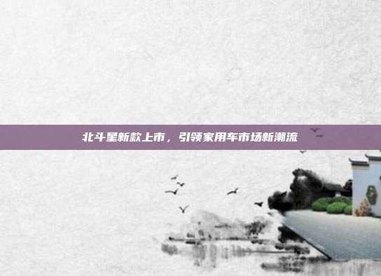 北斗星新款上市，引领家用车市场新潮流