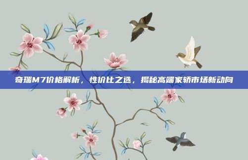 奇瑞M7价格解析，性价比之选，揭秘高端家轿市场新动向