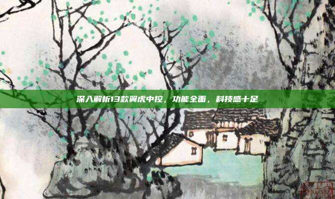 深入解析13款翼虎中控，功能全面，科技感十足