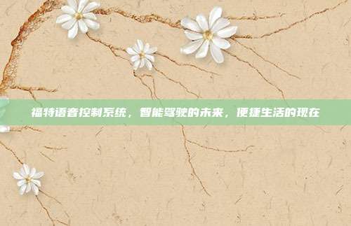 福特语音控制系统，智能驾驶的未来，便捷生活的现在