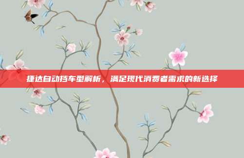 捷达自动挡车型解析，满足现代消费者需求的新选择
