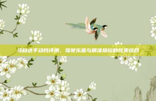 马自达手动挡评测，驾驶乐趣与精准操控的完美结合