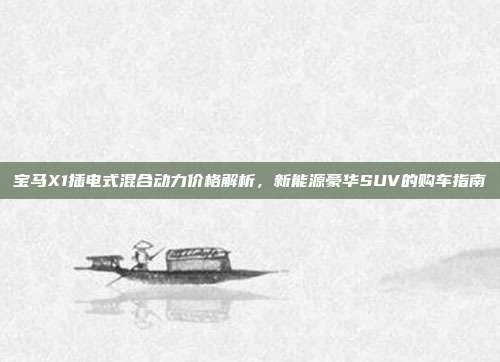 宝马X1插电式混合动力价格解析，新能源豪华SUV的购车指南