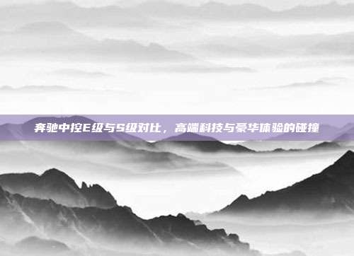 奔驰中控E级与S级对比，高端科技与豪华体验的碰撞
