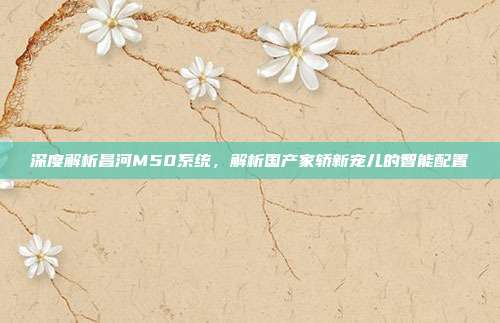 深度解析昌河M50系统，解析国产家轿新宠儿的智能配置