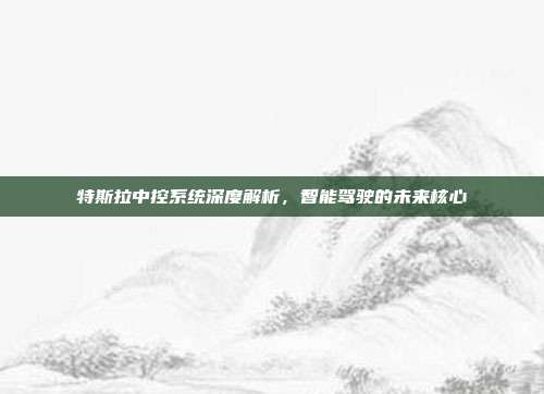 特斯拉中控系统深度解析，智能驾驶的未来核心