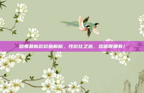 哈弗最新款价格解析，性价比之选，您值得拥有！