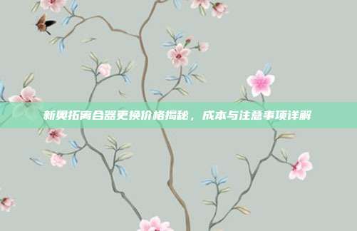 新奥拓离合器更换价格揭秘，成本与注意事项详解