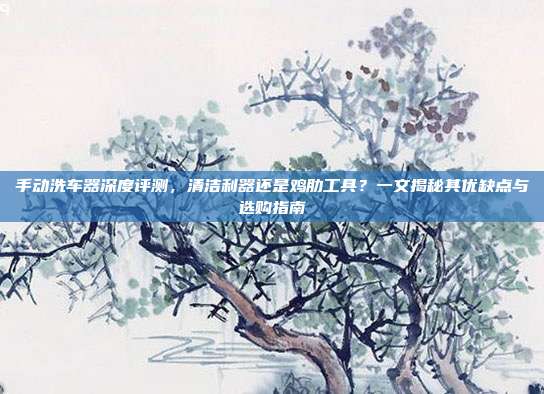 手动洗车器深度评测，清洁利器还是鸡肋工具？一文揭秘其优缺点与选购指南