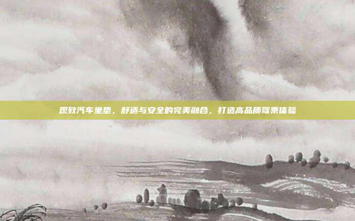 观致汽车坐垫，舒适与安全的完美融合，打造高品质驾乘体验