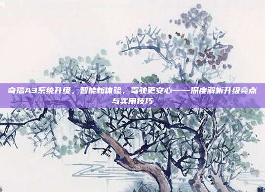 奇瑞A3系统升级，智能新体验，驾驶更安心——深度解析升级亮点与实用技巧