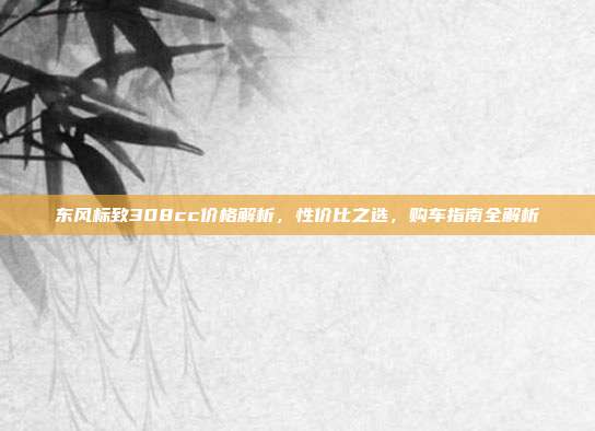 东风标致308cc价格解析，性价比之选，购车指南全解析