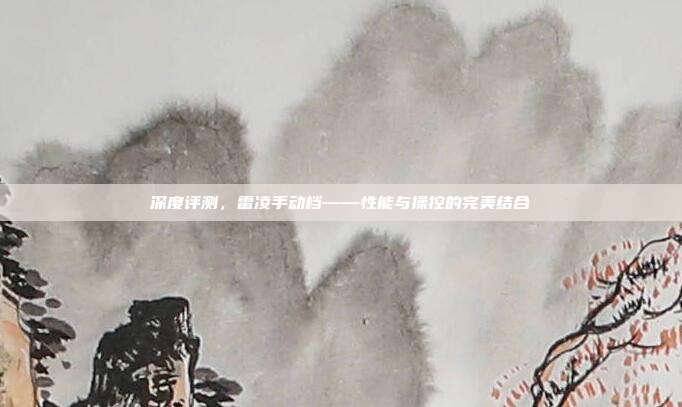深度评测，雷凌手动档——性能与操控的完美结合