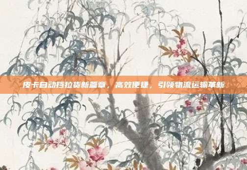 皮卡自动挡拉货新篇章，高效便捷，引领物流运输革新