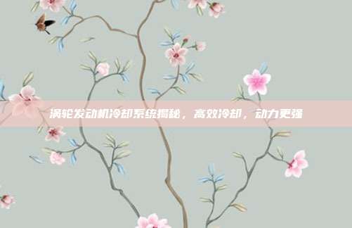 涡轮发动机冷却系统揭秘，高效冷却，动力更强