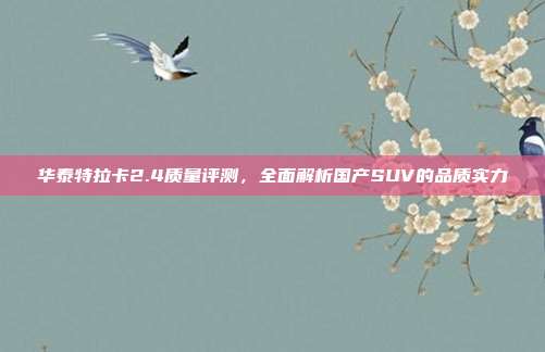 华泰特拉卡2.4质量评测，全面解析国产SUV的品质实力