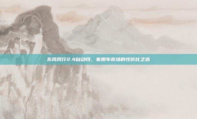 东风风行2.4自动挡，家用车市场的性价比之选