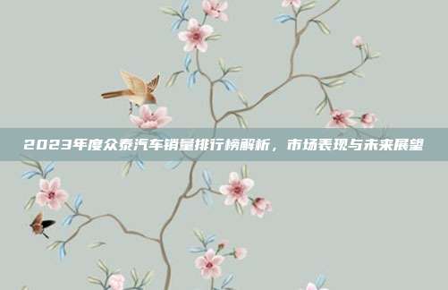 2023年度众泰汽车销量排行榜解析，市场表现与未来展望