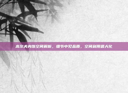 高尔夫内饰空间解析，细节中见品质，空间利用最大化