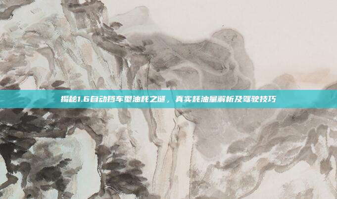 揭秘1.6自动挡车型油耗之谜，真实耗油量解析及驾驶技巧