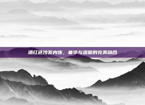 酒红色沙发内饰，奢华与温馨的完美融合
