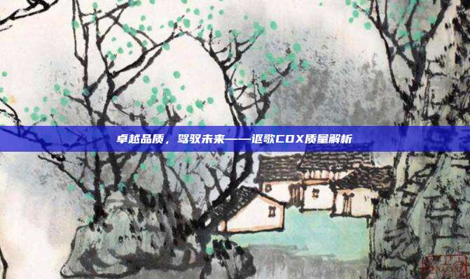 卓越品质，驾驭未来——讴歌CDX质量解析