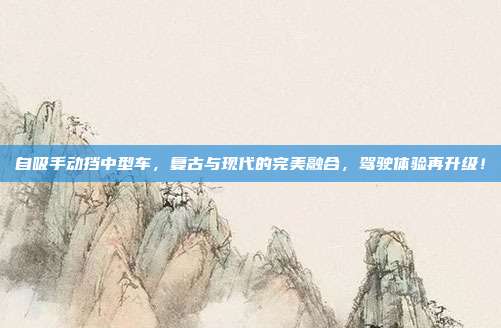 自吸手动挡中型车，复古与现代的完美融合，驾驶体验再升级！