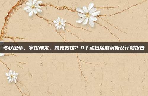 驾驭激情，掌控未来，昂克赛拉2.0手动挡深度解析及评测报告