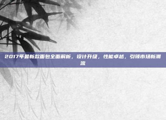 2017年最新款面包全面解析，设计升级，性能卓越，引领市场新潮流
