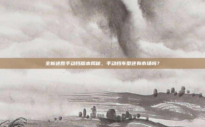 全新途胜手动挡版本揭秘，手动挡车型还有市场吗？