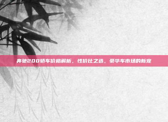 奔驰200轿车价格解析，性价比之选，豪华车市场的新宠