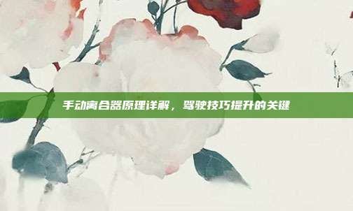 手动离合器原理详解，驾驶技巧提升的关键