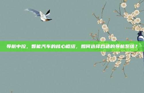 导航中控，智能汽车的核心枢纽，如何选择合适的导航系统？