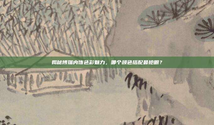 揭秘博瑞内饰色彩魅力，哪个颜色搭配最抢眼？