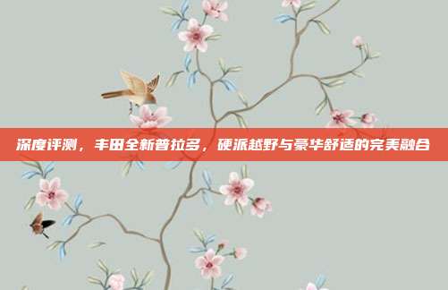 深度评测，丰田全新普拉多，硬派越野与豪华舒适的完美融合