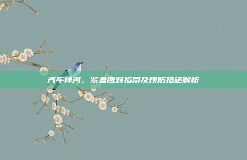 汽车掉河，紧急应对指南及预防措施解析