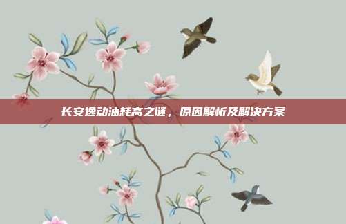 长安逸动油耗高之谜，原因解析及解决方案
