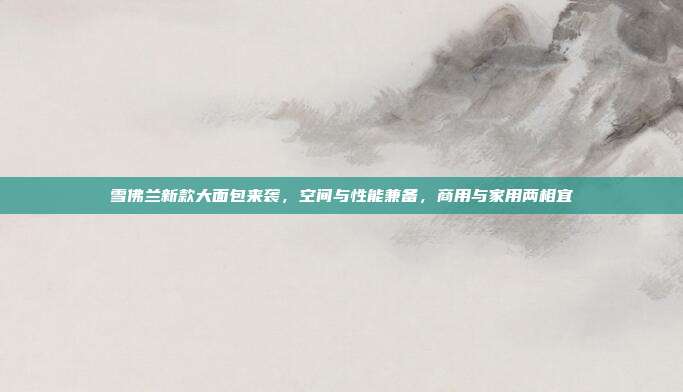 雪佛兰新款大面包来袭，空间与性能兼备，商用与家用两相宜