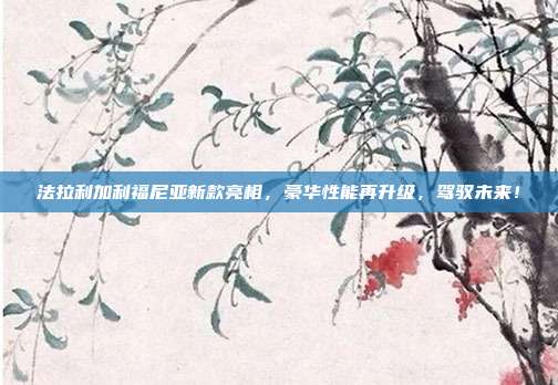 法拉利加利福尼亚新款亮相，豪华性能再升级，驾驭未来！