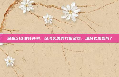 宝骏510油耗评测，经济实惠的代步利器，油耗表现如何？